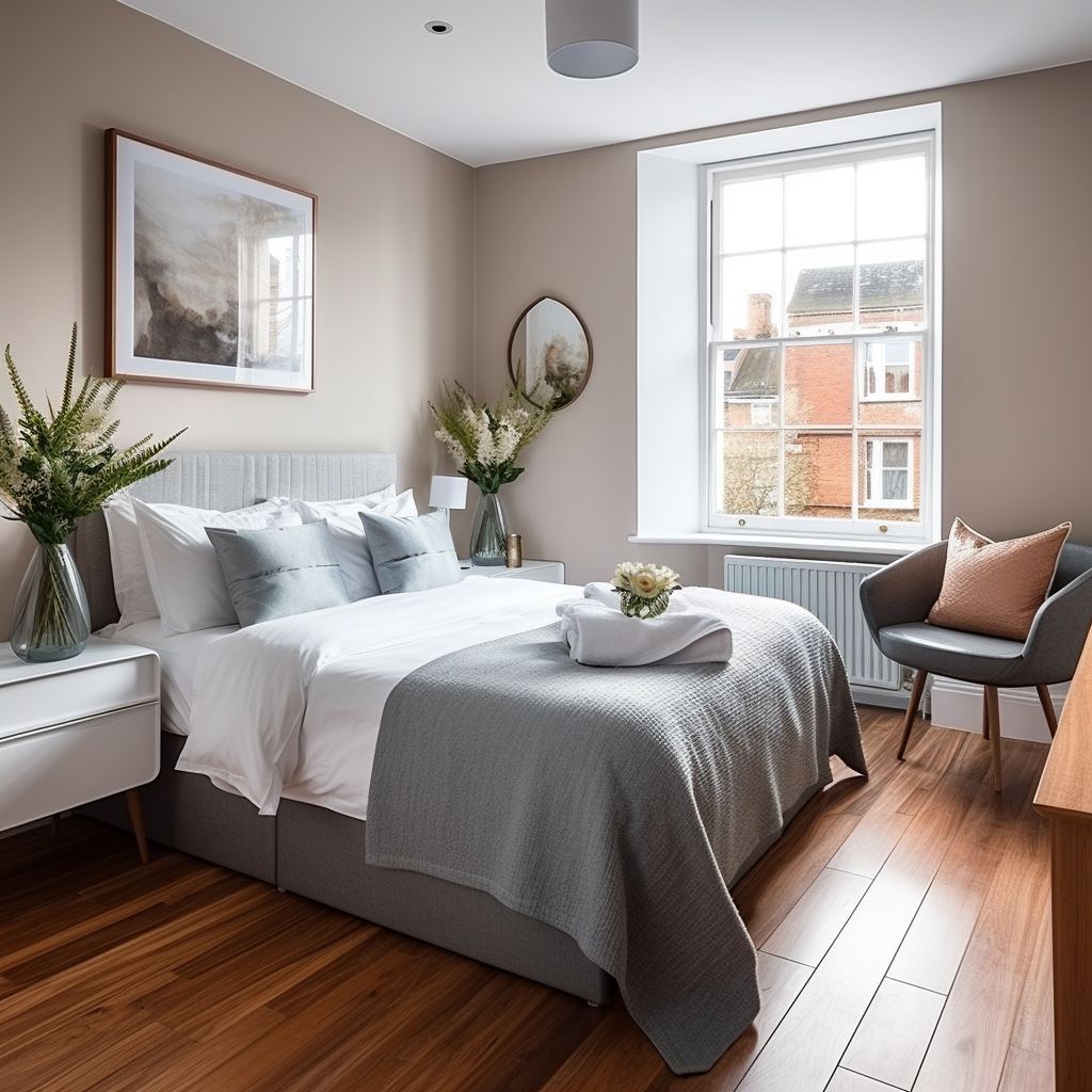 beautifully transformed bedroom in dublin apartment